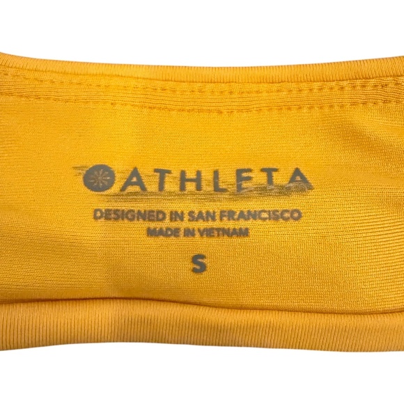 NWOT Athleta Scoop Bikini Top in Abyssinian Yellow Swimsuit - Picture 4 of 6